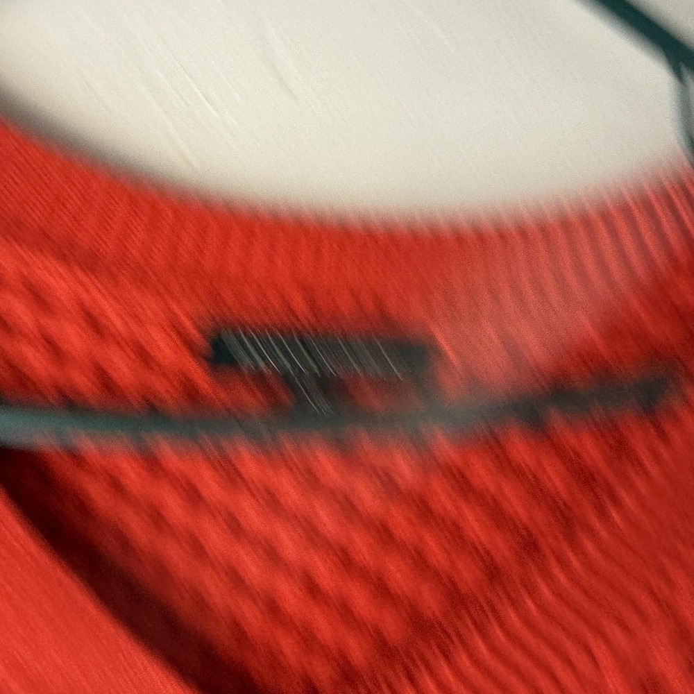 Banana Republic Sweater Womens XS Red Cable Knit Pullover V Neck Cotton Preppy - Picture 4 of 9